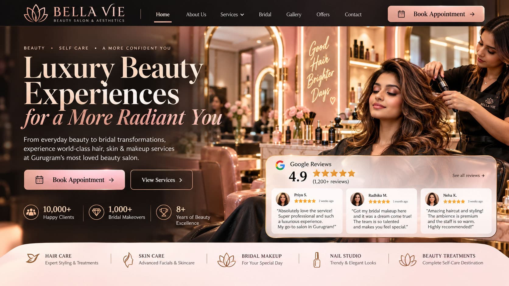 Bridal Desire High-Converting Luxury Website